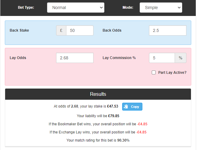 Back or Lay First Matched Betting