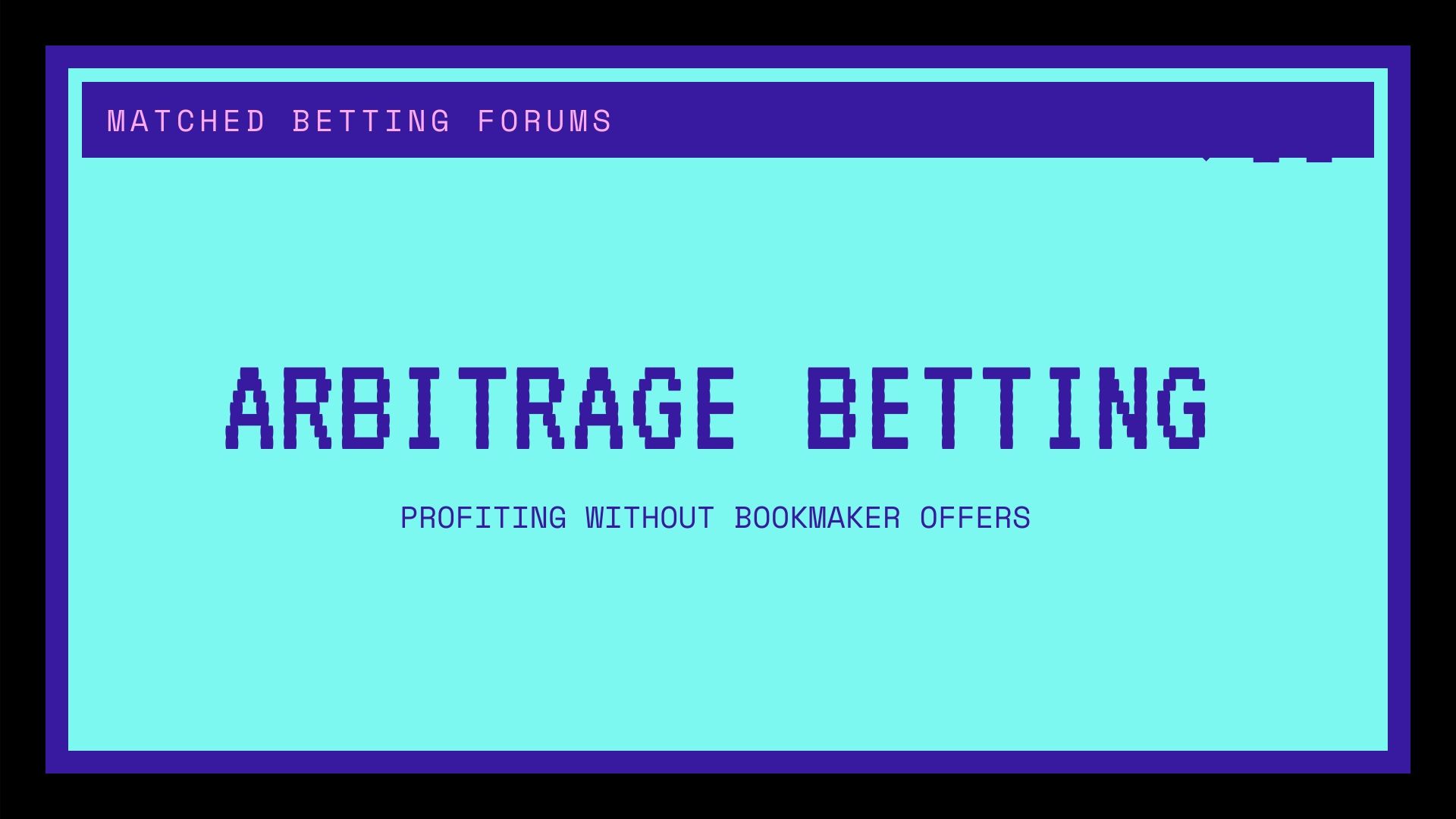 Arbitrage Betting Matched Betting